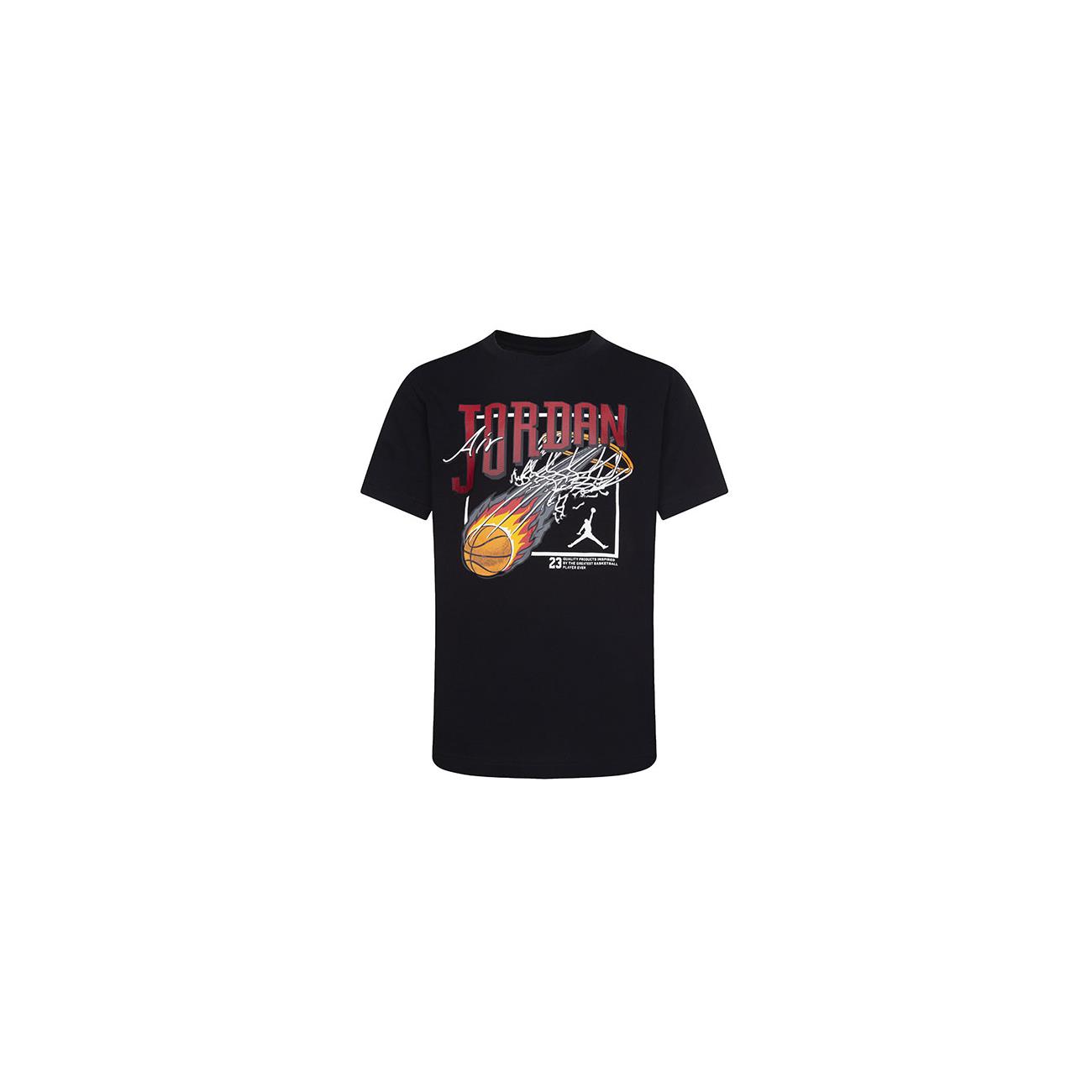 Jordan Jdb Fireball Dunk Ss Tee Çocuk T-Shirt 95C253-023 Siyah