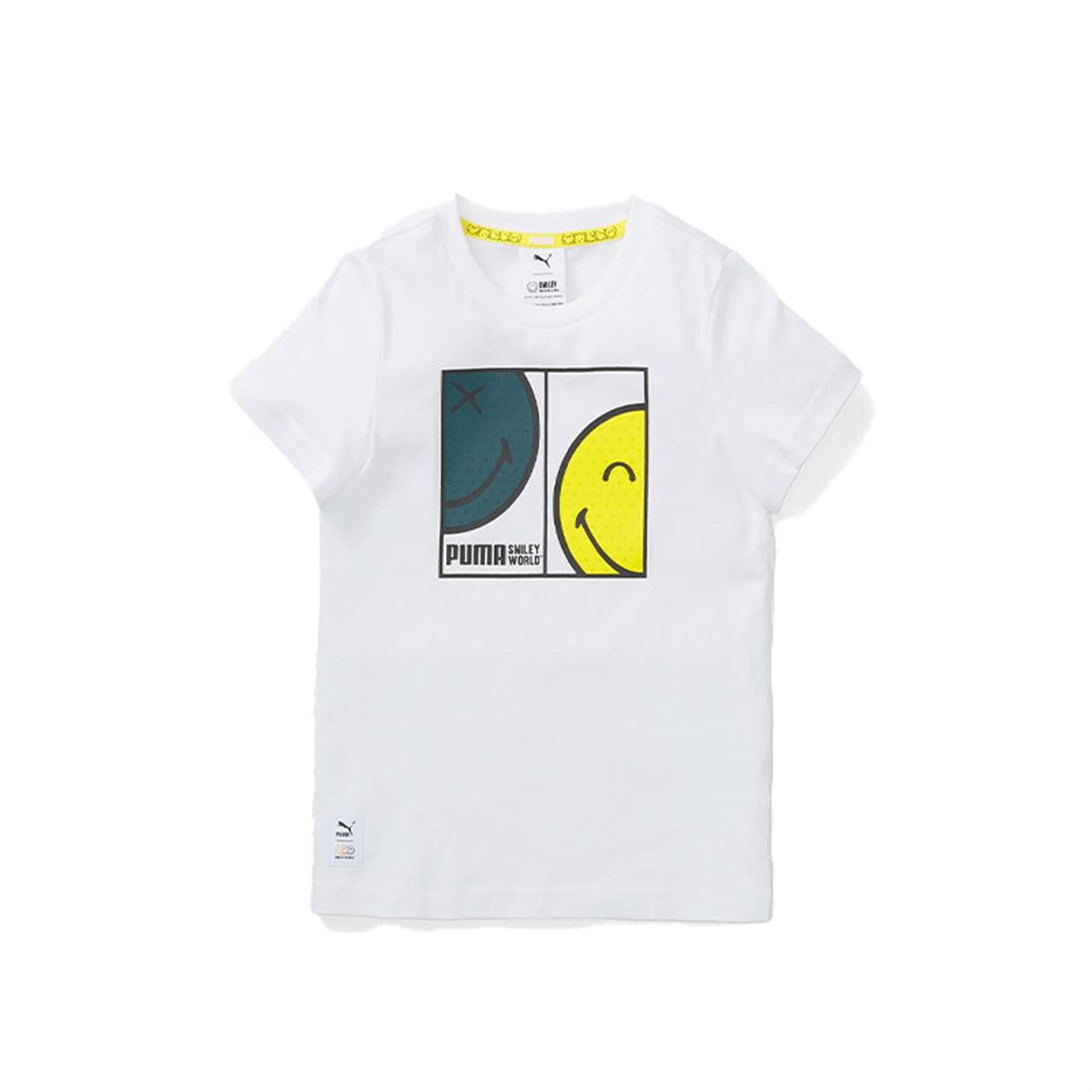 Puma Smile World Çocuk T-Shirt 670345-02 Beyaz